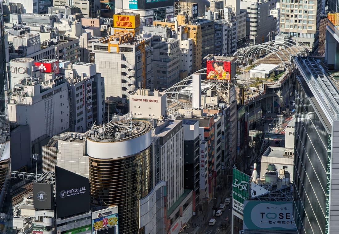 Miyashita Park seen from Shibuya Stream